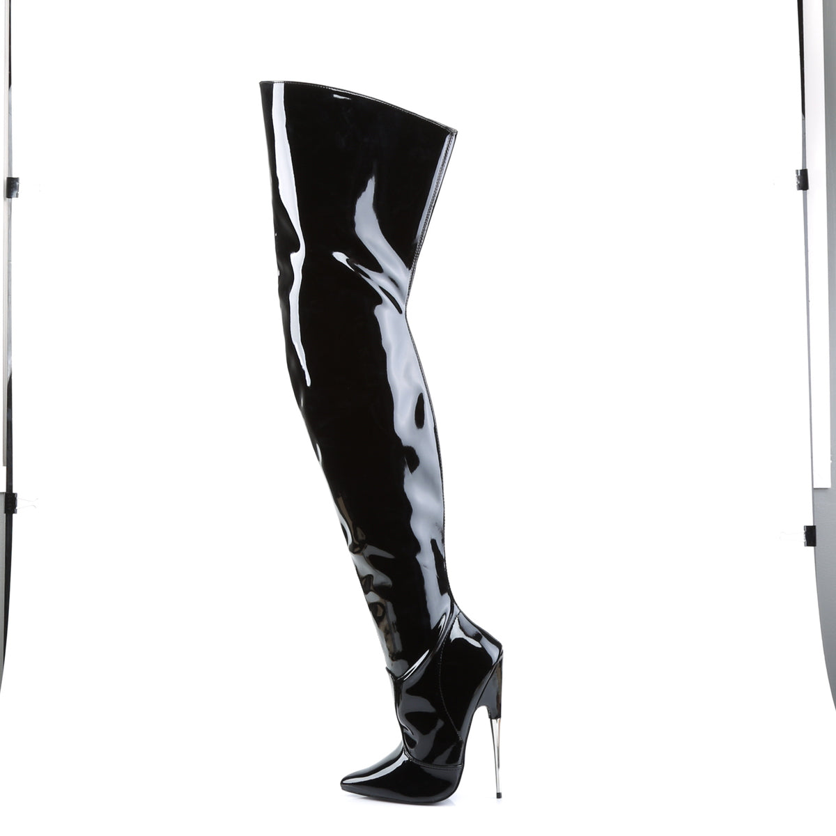 Devious Bottes de Womens SCREAM-3010 Blk Pat