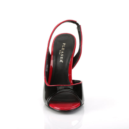 Pleaser Pompes pour femmes SEDUCE-117 BLK-RED PAT