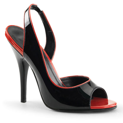 Pleaser Pompes pour femmes SEDUCE-117 BLK-RED PAT
