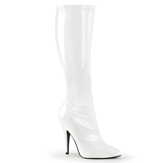 Pleaser Bottes pour femmes SEDUCE-2000 wht str pat