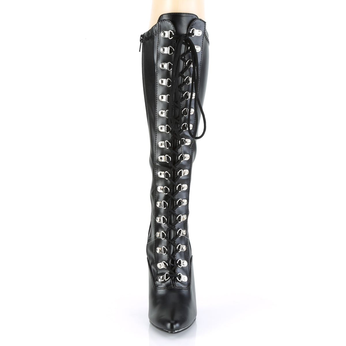 Pleaser Bottes pour femmes SEDUCE-2024 BLK STOR FAUX CUIR