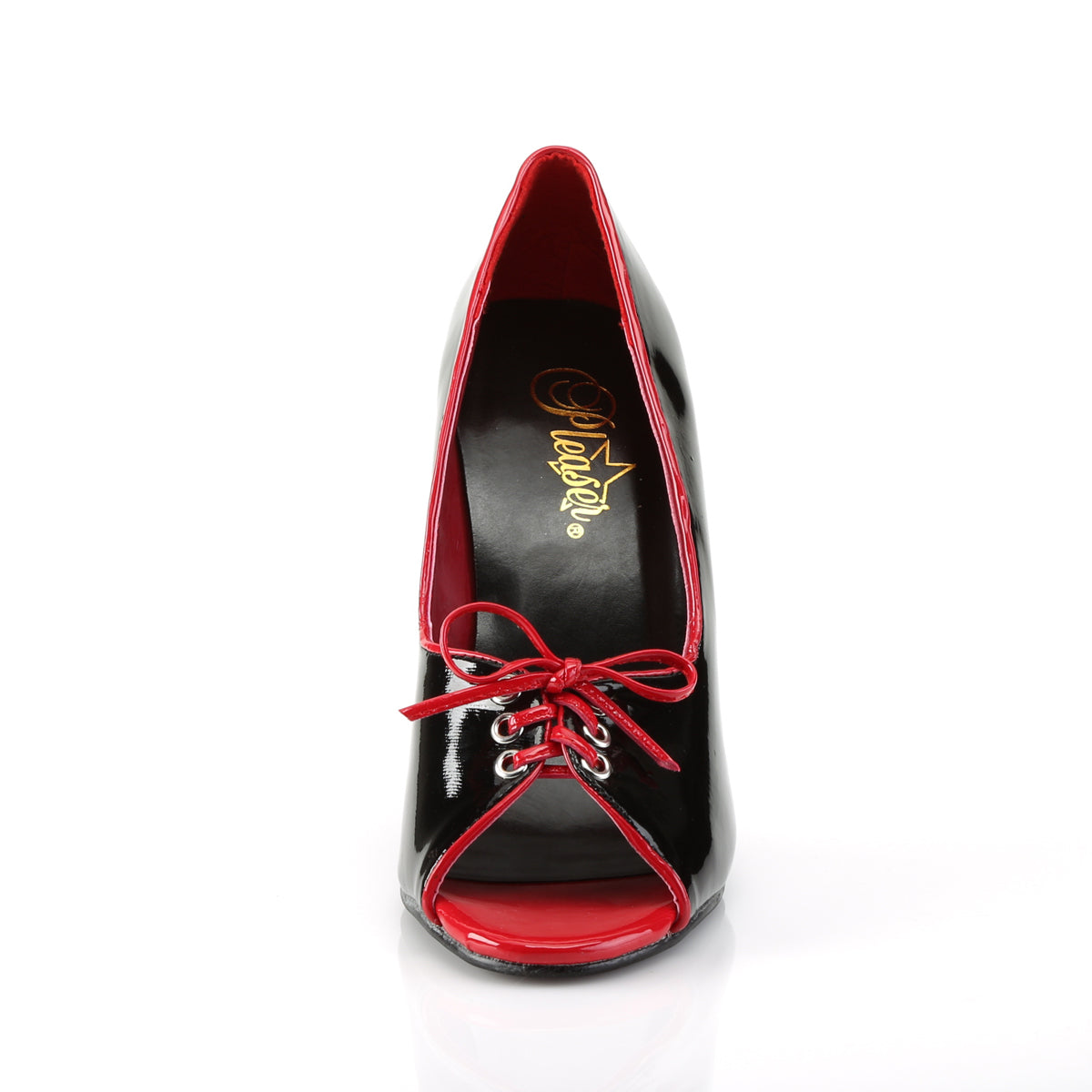 Pleaser Pompes pour femmes SEDUCE-216 BLK-RED PAT