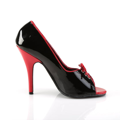 Pleaser Pompes pour femmes SEDUCE-216 BLK-RED PAT