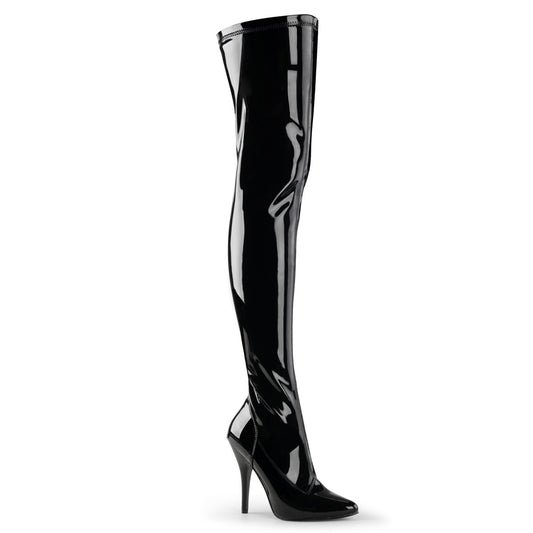 Pleaser Womens Boots SEDUCE-3000 Blk Str Pat