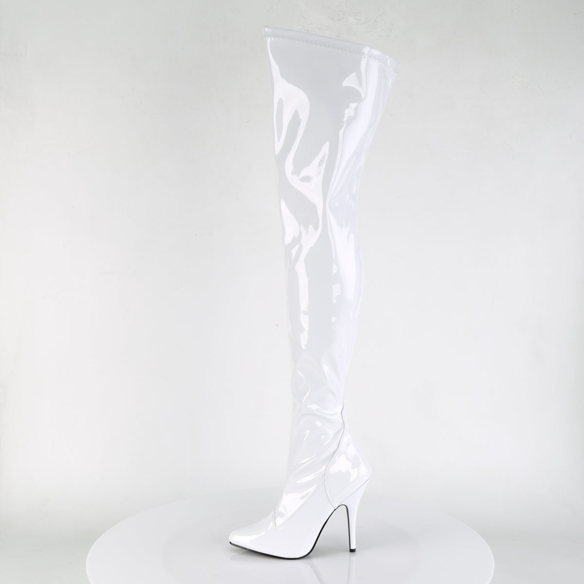 Pleaser Bottes pour femmes SEDUCE-3000 wht str pat