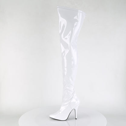 Pleaser Bottes pour femmes SEDUCE-3000 wht str pat