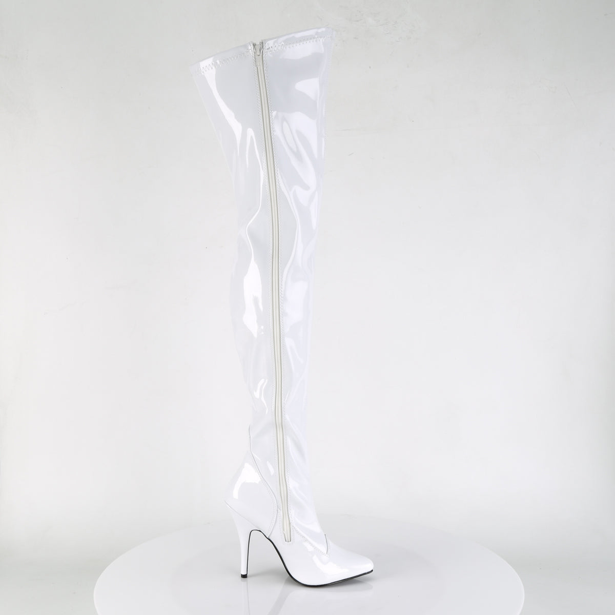Pleaser Bottes pour femmes SEDUCE-3000 wht str pat