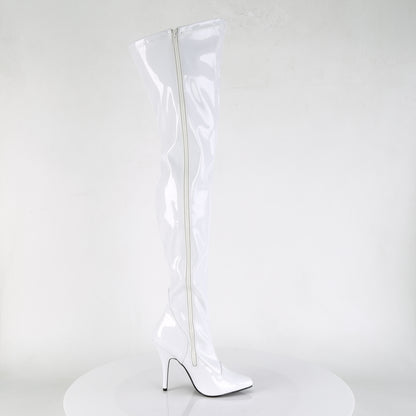 Pleaser Bottes pour femmes SEDUCE-3000 wht str pat