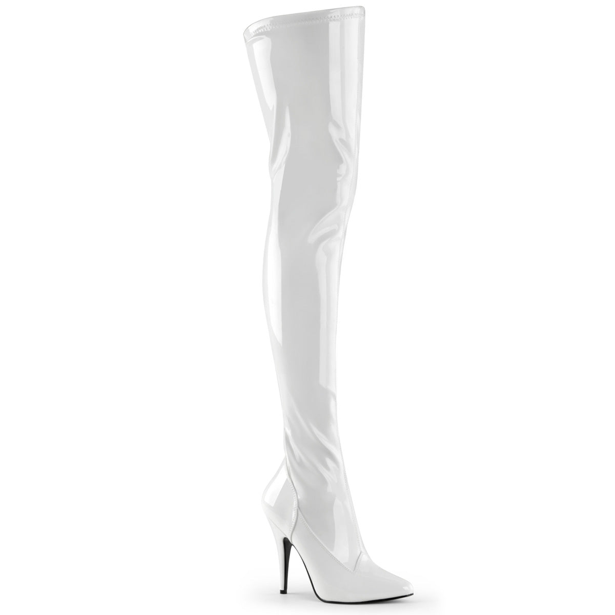 Pleaser Bottes pour femmes SEDUCE-3000 wht str pat