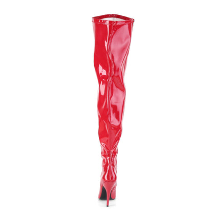 Pleaser Pink Label Bottes pour femmes SEDUCE-3000wc rouge str. Tapoter