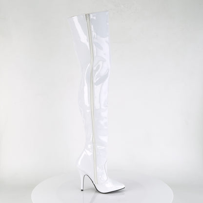 Pleaser Womens Boots SEDUCE-3010 Wht Pat