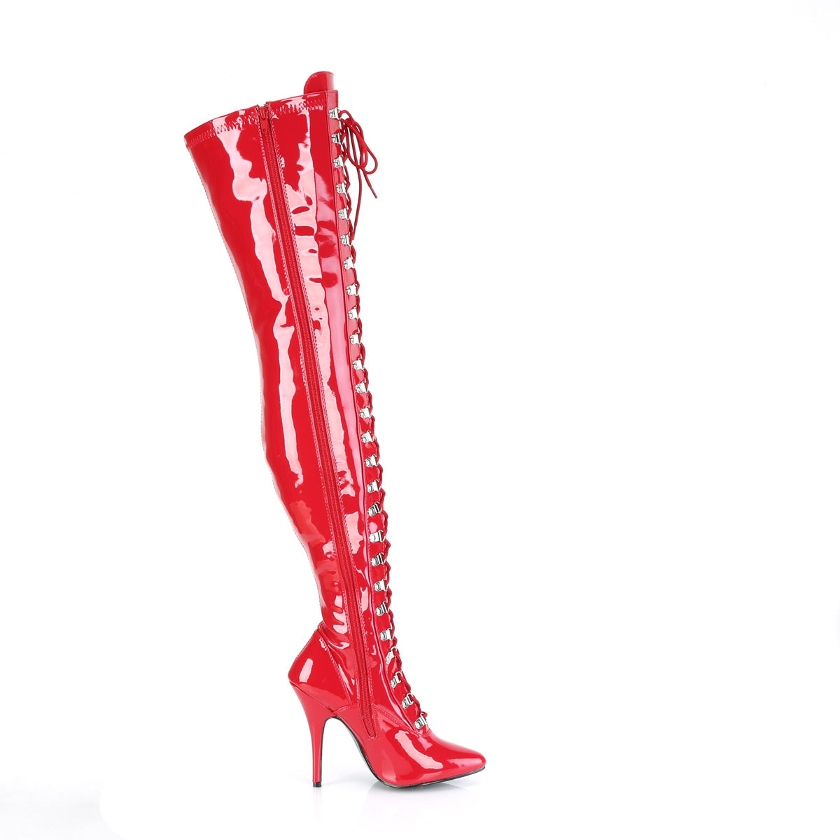 Pleaser Bottes pour femmes SEDUCE-3024 pat rouge