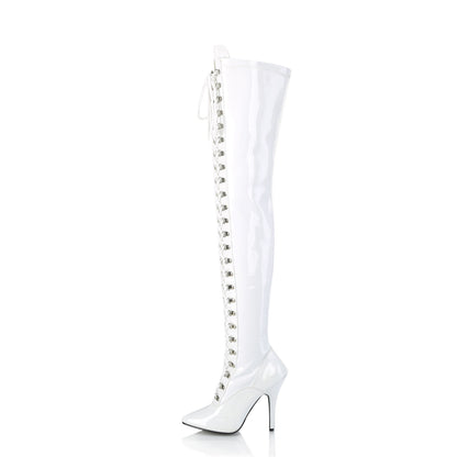 Pleaser Bottes pour femmes SEDUCE-3024 wht pat