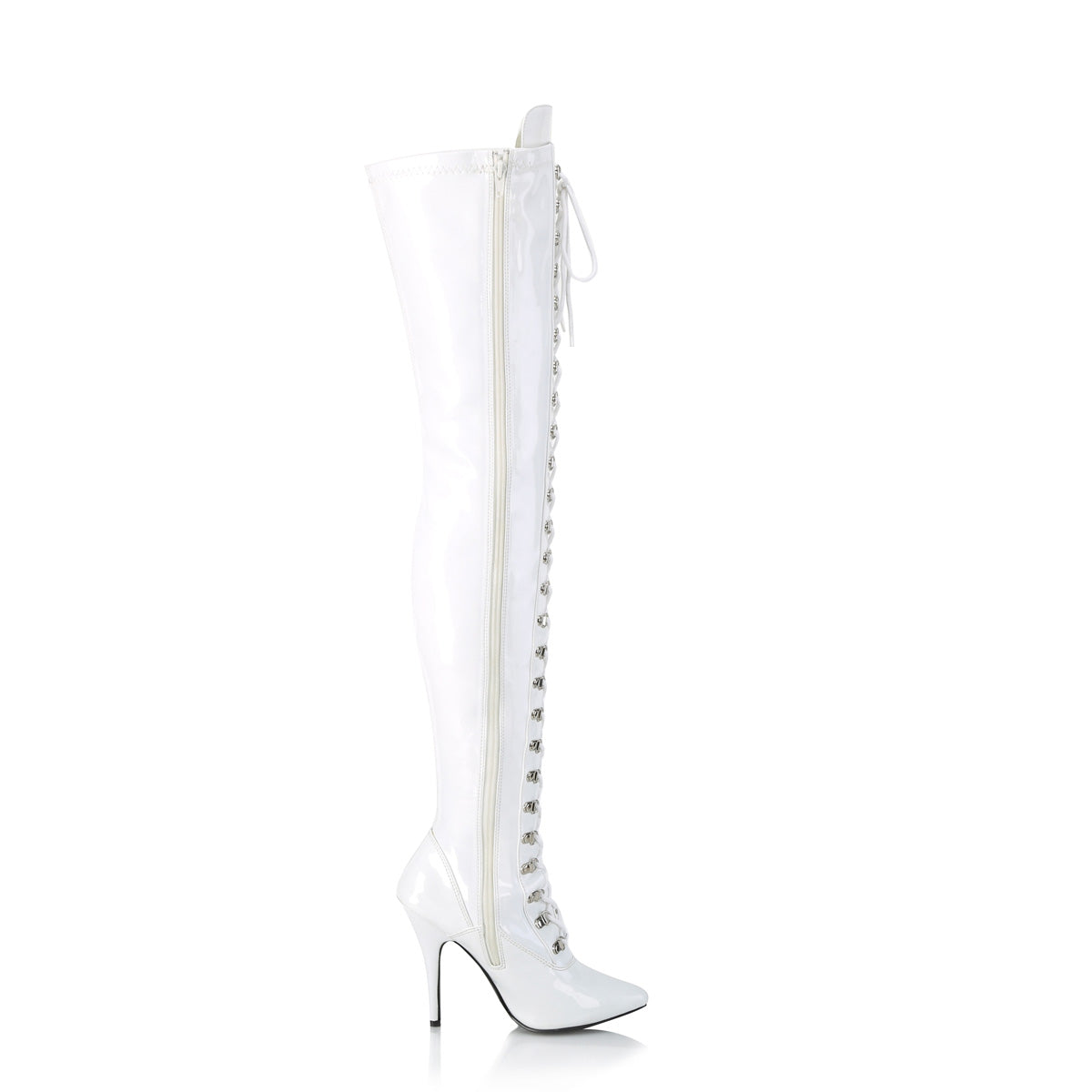 Pleaser Bottes pour femmes SEDUCE-3024 wht pat