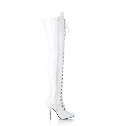 Pleaser Bottes pour femmes SEDUCE-3024 wht pat