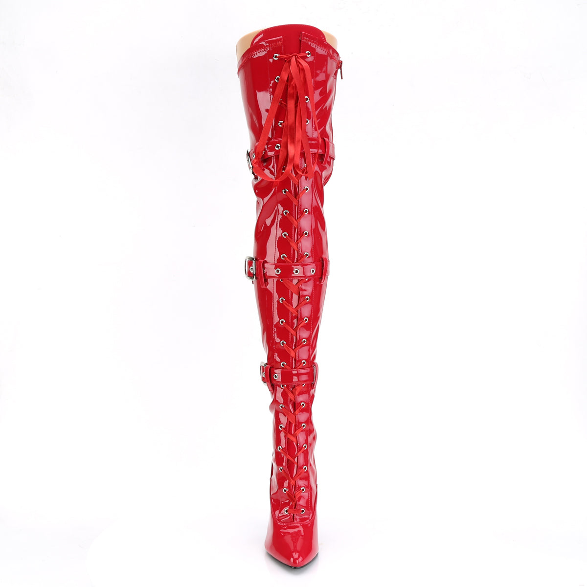 Pleaser Bottes pour femmes SEDUCE-3028 rouge str pat