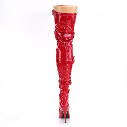 Pleaser Bottes pour femmes SEDUCE-3028 rouge str pat