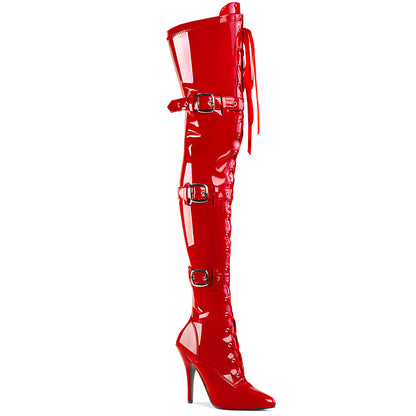Pleaser Bottes pour femmes SEDUCE-3028 rouge str pat