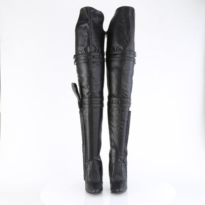 Pleaser  Boots SEDUCE-3080 Blk Str. Faux Leather