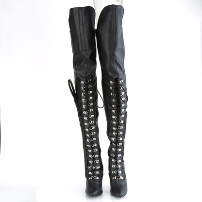Pleaser  Bottes SEDUCE-3082 Blk Str. faux cuir