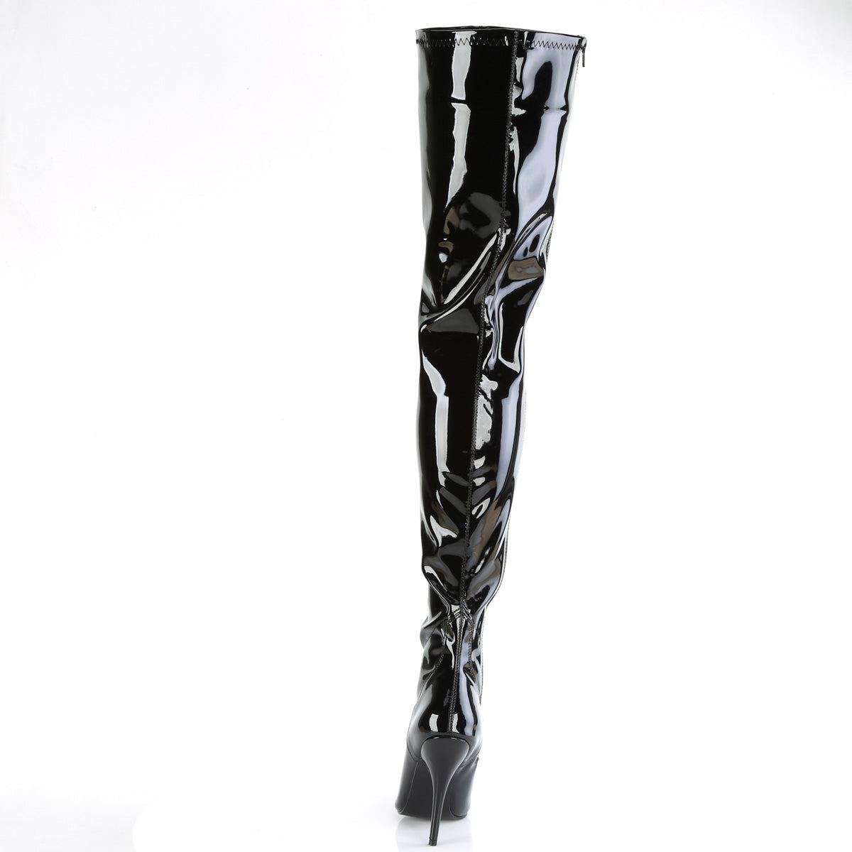 Pleaser Women's Single Sole Shoes SEDUCE-4000 Blk Str Pat