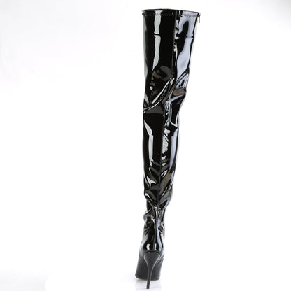 Pleaser Women's Single Sole Shoes SEDUCE-4000 Blk Str Pat