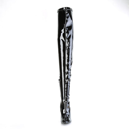 Pleaser Women's Single Sole Shoes SEDUCE-4000SLT Blk Str Pat