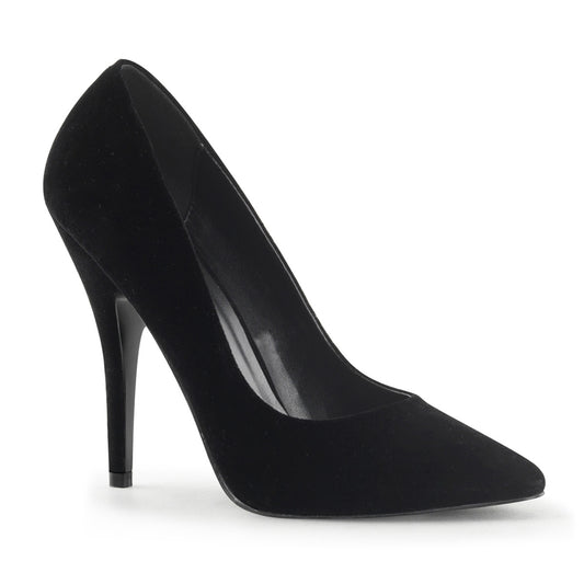 Pleaser Pompes pour femmes SEDUCE-420 Blk velvet