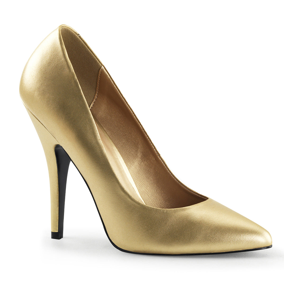Pleaser Pompes pour femmes SEDUCE-420 Cuir en fausse or