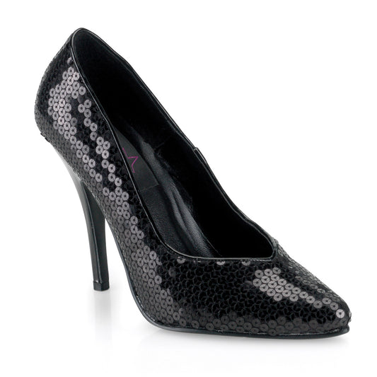 Pleaser Pompes pour femmes SEDUCE-420SQ BLK Sequins