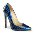 Pleaser Pompes pour femmes SEXY-20 patère perlique bleue