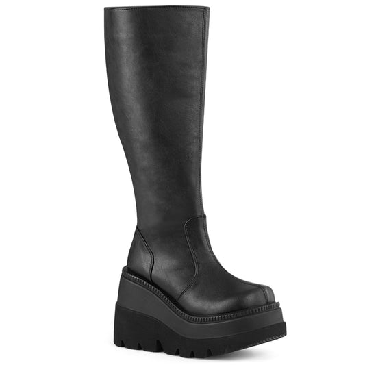 DemoniaCult  Bottes SHAKER-100wc Blk Vegan Leather