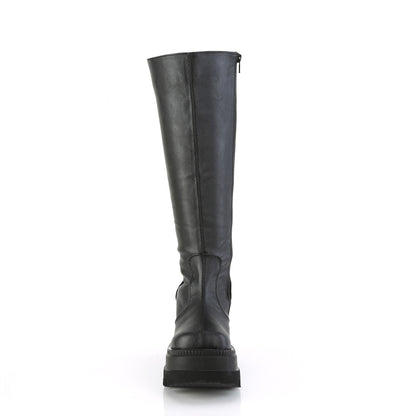 DemoniaCult  Bottes SHAKER-100wc Blk Vegan Leather