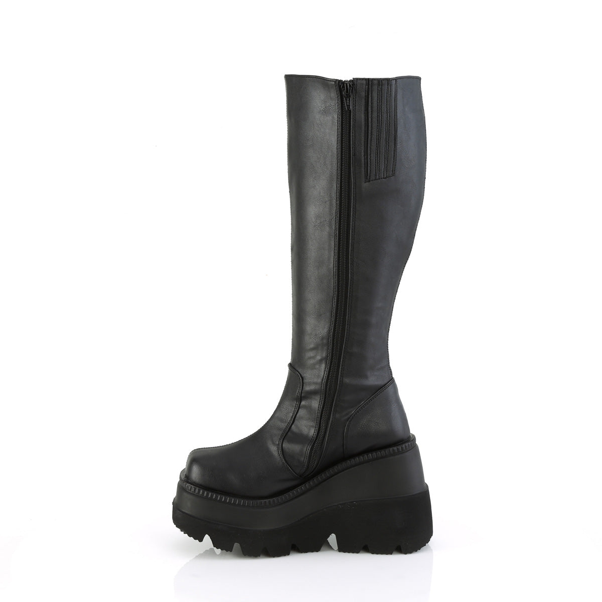 DemoniaCult  Bottes SHAKER-100wc Blk Vegan Leather
