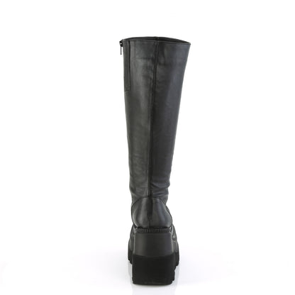 DemoniaCult  Bottes SHAKER-100wc Blk Vegan Leather