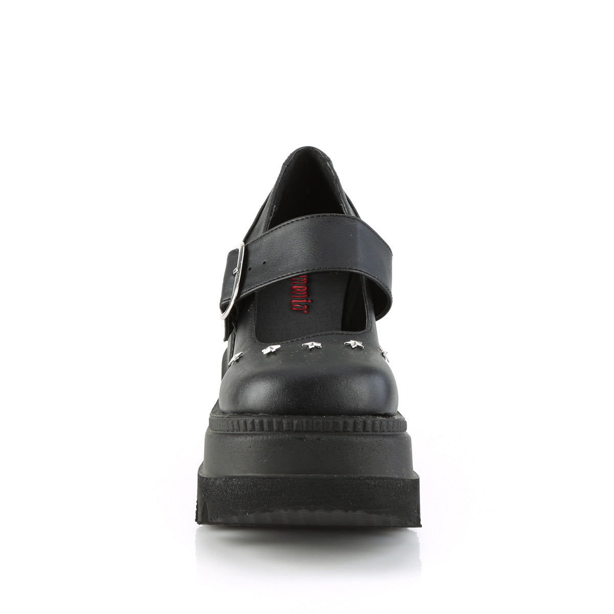 DemoniaCult  Pompes SHAKER-23 Cuir végétalien BLK