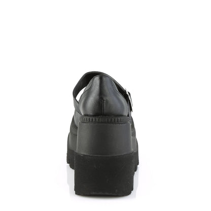 DemoniaCult  Pompes SHAKER-23 Cuir végétalien BLK