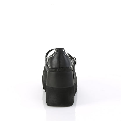 DemoniaCult   SHAKER-27 Blk-Wht Vegan Leather
