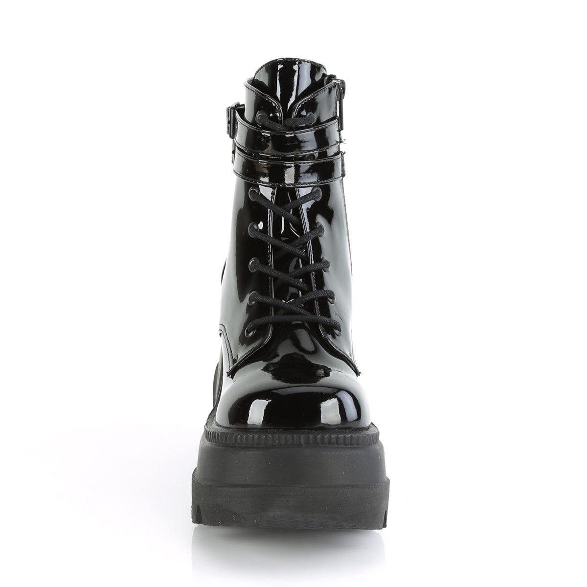 DemoniaCult Bottes de cheville des femmes SHAKER-52 brevet blk