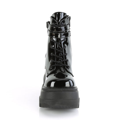 DemoniaCult Bottes de cheville des femmes SHAKER-52 brevet blk