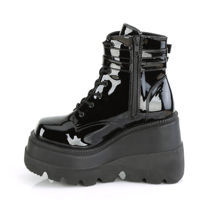 DemoniaCult Bottes de cheville des femmes SHAKER-52 brevet blk