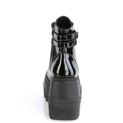 DemoniaCult Bottes de cheville des femmes SHAKER-52 brevet blk