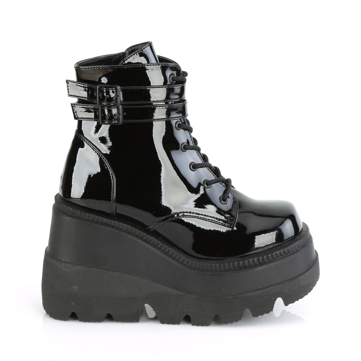 DemoniaCult Bottes de cheville des femmes SHAKER-52 brevet blk