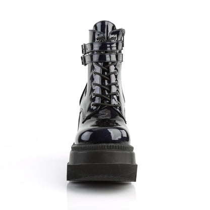DemoniaCult Womens Ankle Boots SHAKER-52 Blk Hologram