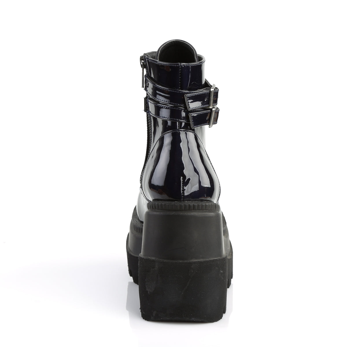 DemoniaCult Womens Ankle Boots SHAKER-52 Blk Hologram
