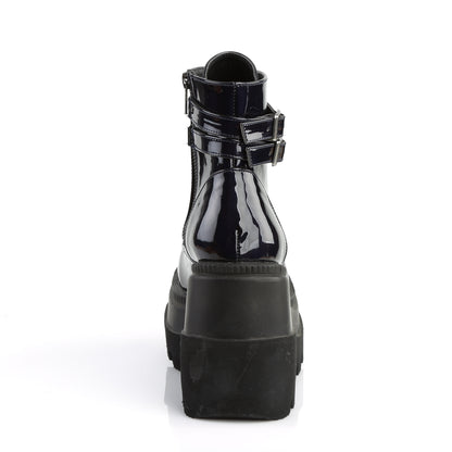 DemoniaCult Womens Ankle Boots SHAKER-52 Blk Hologram