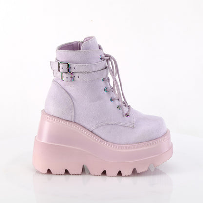 DemoniaCult  Ankle Boots SHAKER-52 Lavender Vegan Suede