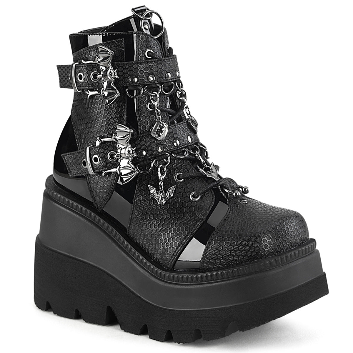 DemoniaCult   SHAKER-66 Blk Vegan Leather