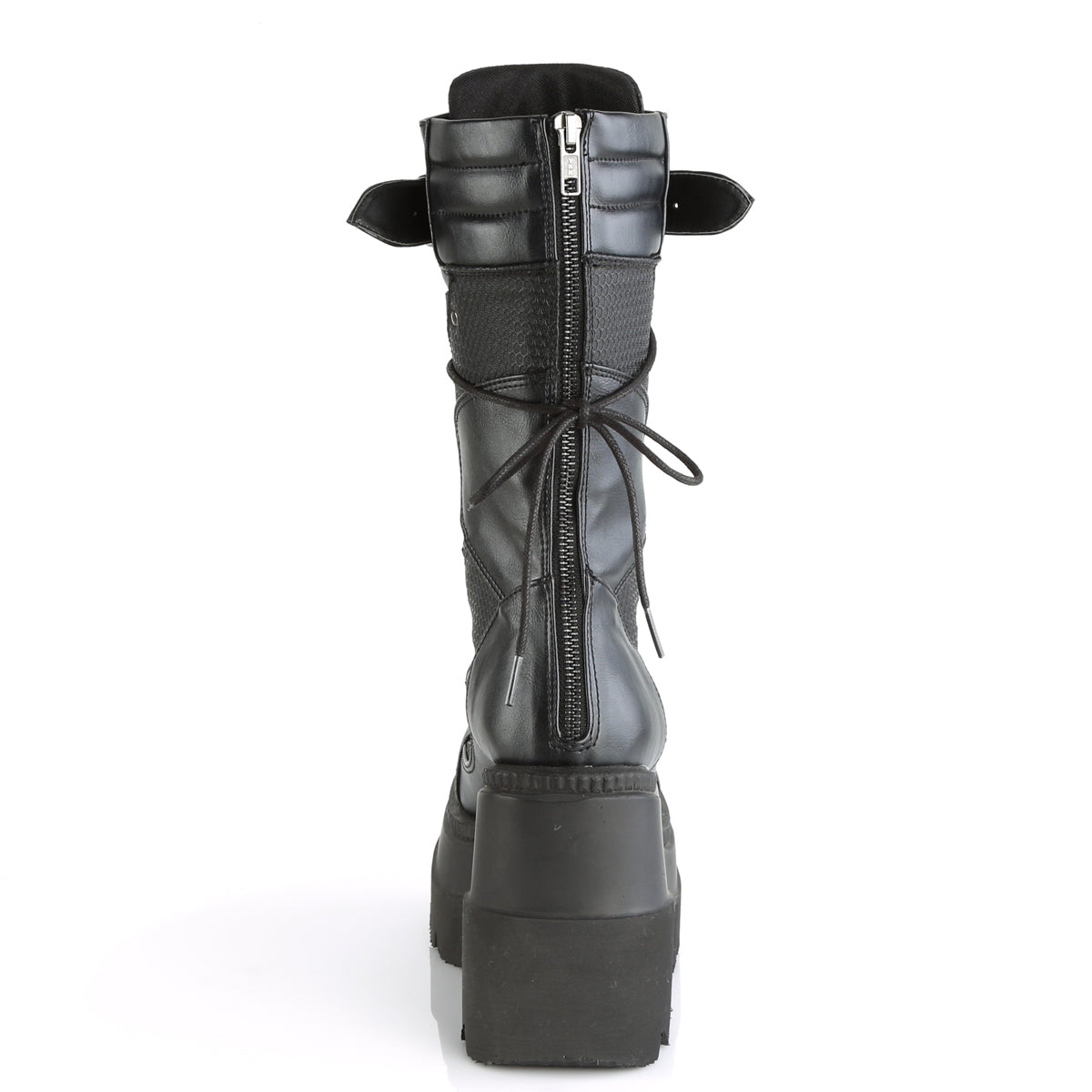 DemoniaCult Womens Boots SHAKER-70 Blk Vegan Leather