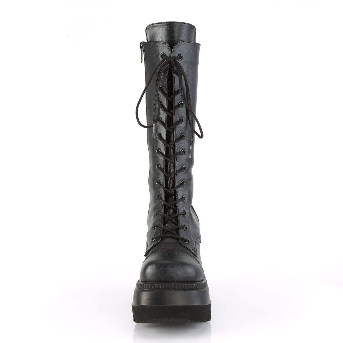DemoniaCult Womens Boots SHAKER-72 Blk Vegan Leather
